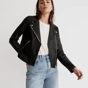 Madewell | The Washed Leather Motorcycle Jacket